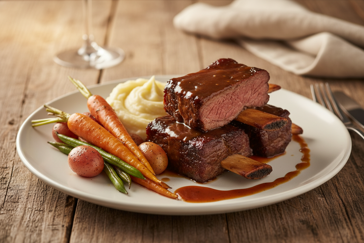 beef short ribs meal
