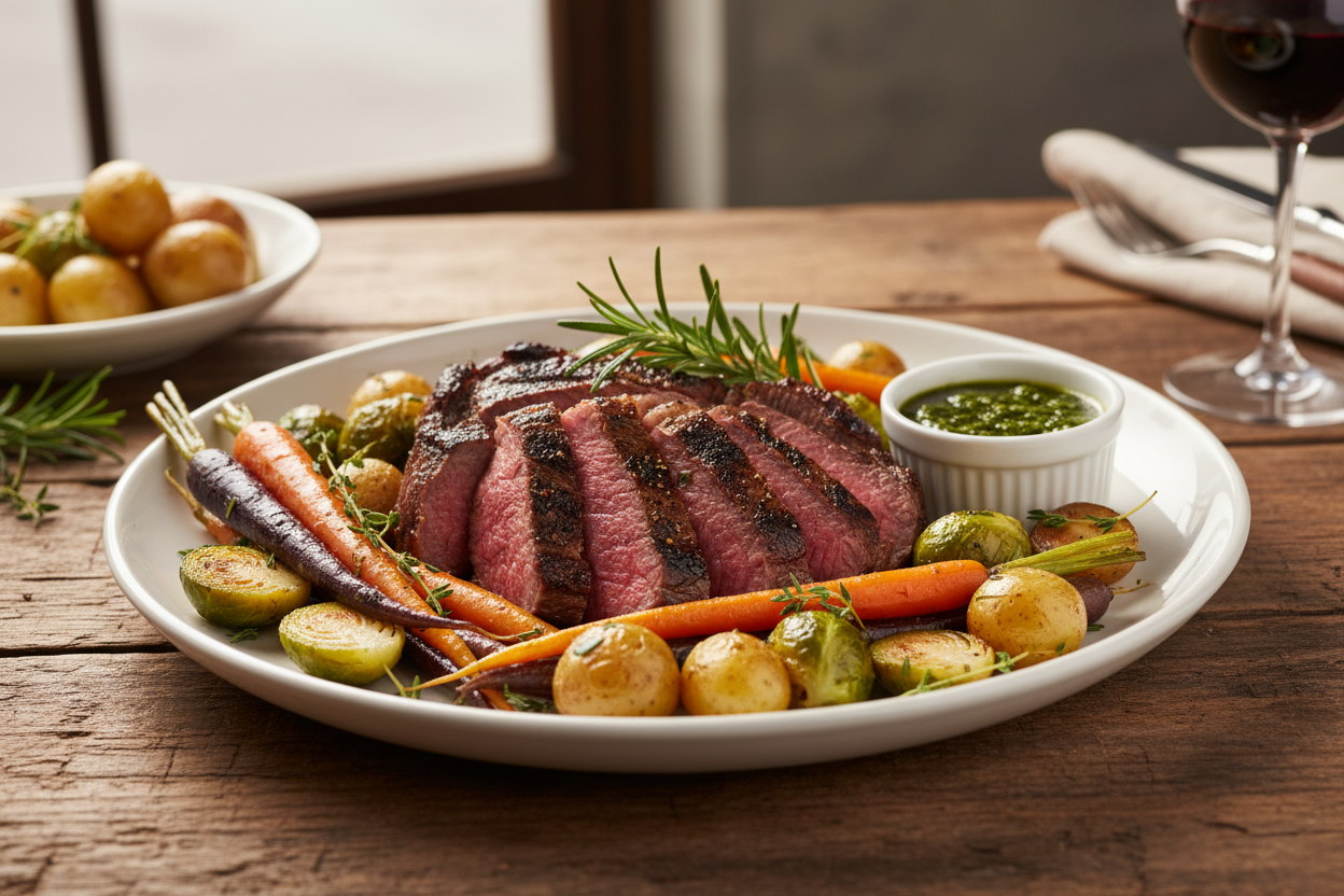 beef tri tip dinner
