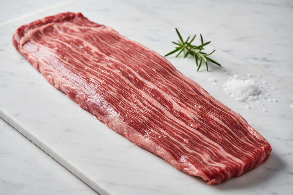 raw outside skirt steak